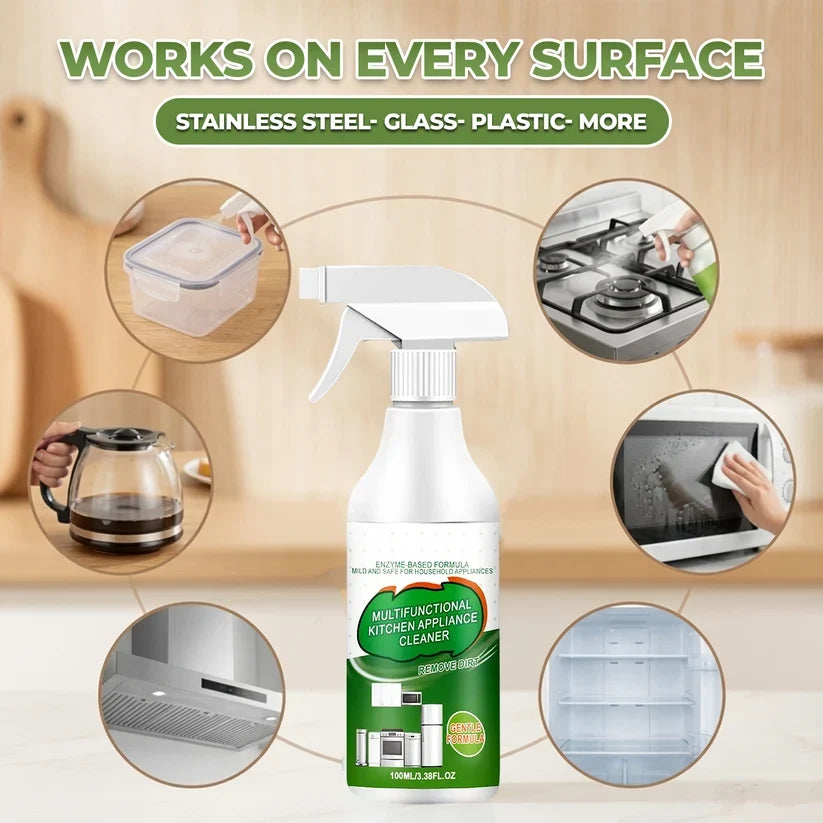 Multi-Purpose Enzyme Foam Cleaner - Effortlessly Removes Grease in Seconds
