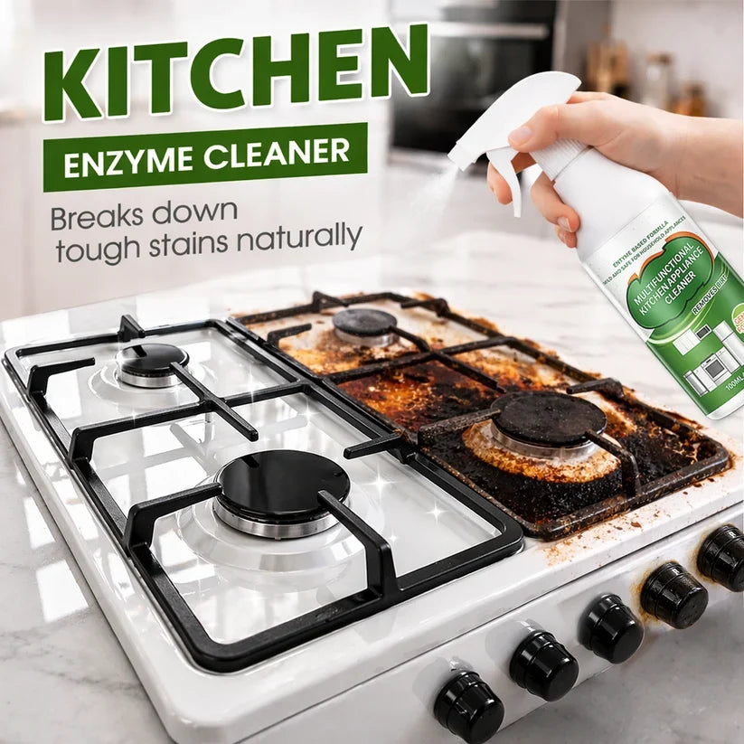 Multi-Purpose Enzyme Foam Cleaner - Effortlessly Removes Grease in Seconds